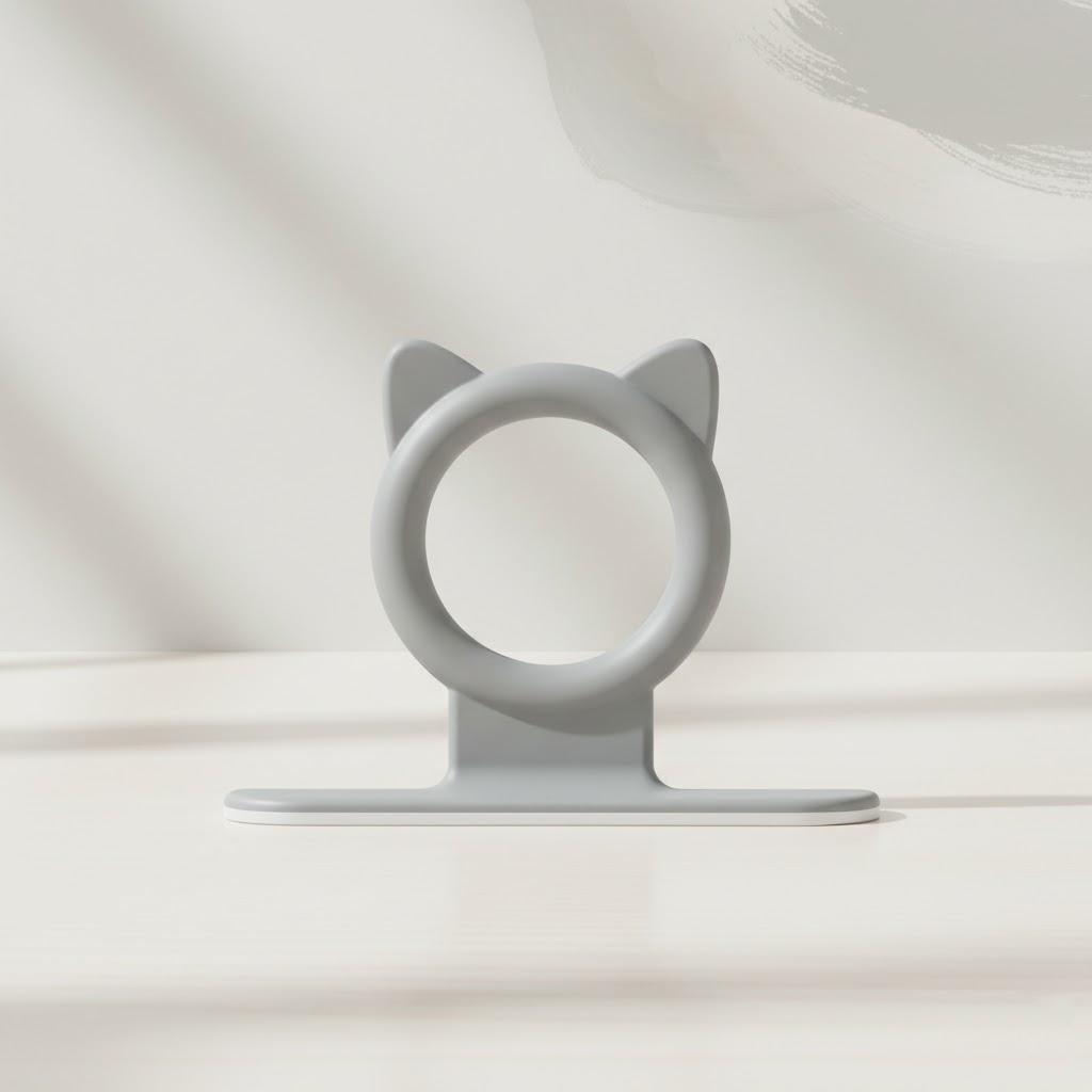 

Silicone Self-Adhesive Cabinet Door Handle No-Touch Toilet Lid Puller Multifunctional Bathroom Accessories Seat Lifter серый