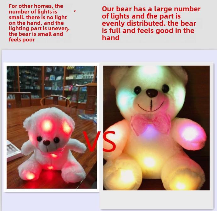 Creative LED Teddy Bear with Bow Tie - Colorful Gift for All