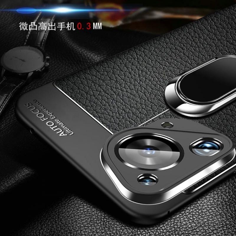 Magnetische Hülle für Huawei Pura 70 Ultra Hülle Halter Ring Abdeckung für Huawei Pura 70 Pro PU Weiche Silikonhülle Stoßfester Stoßfänger