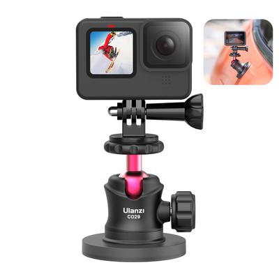 Ulanzi Ball Head with Magnetic Camera Super Strong Magnetic 20kg Vertical Load 66mm Magnetic GoPro Aluminum Camera Mount for GoPro Hero Action Video