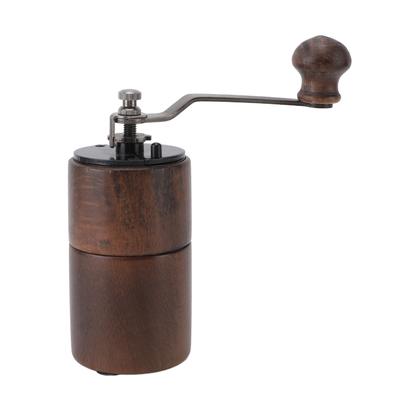 Manual Coffee Grinder Walnut Wood Portable Hand Coffee Bean Mill with Handle for Home Drip Coffee
