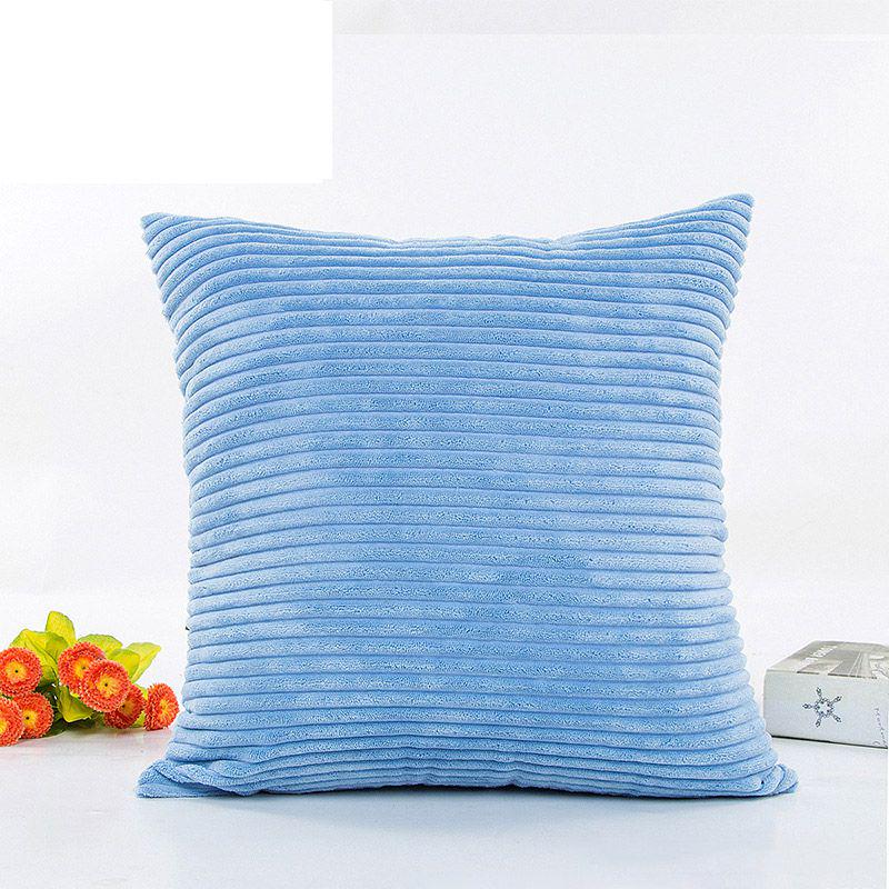 Luxuriously Soft Striped Corduroy Pillow Case For Sofa And Home Decor