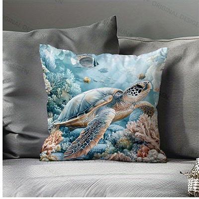 Federa per cuscino decorativa con illustrazione a tema oceanoAdatta per divano auto camera da letto fodera per cuscino decorativa federa per cuscino