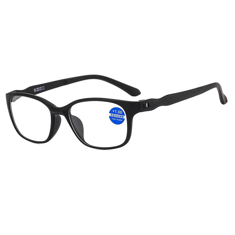 TR90 Lightweight Flexible Blue Light Blocking Anti-fatigue Women's Men's Middle-aged and Elderly Optical Glasses
