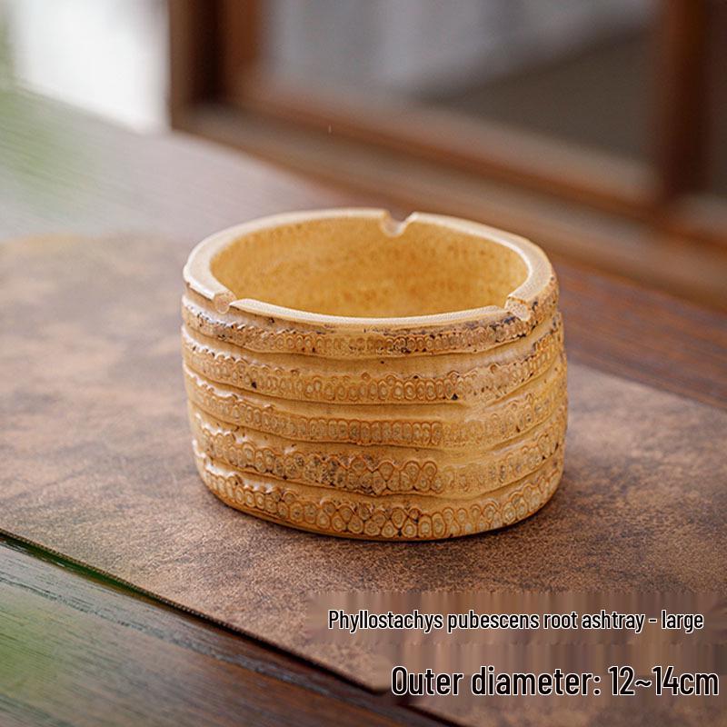 Luxury Wooden Walnut Ashtray with Storage - Ideal for Living Room & Hotel
