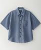 Beullusseonpeullawo Crinkle Check Short Sleeve Shirt [Blue]