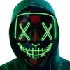 Poptrend Halloween Mask LED Light Up Mask Scary Mask For Festival Cosplay Halloween Costume Masquerade Parties Carnival Gift
