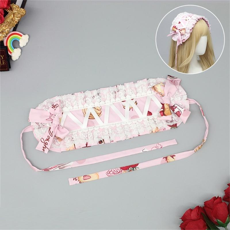 Japanische Stil Stirnband Spitze Handmanschetten Für Den Alltag Und Themenparty Anime Kostüm Verkleidungszubehör