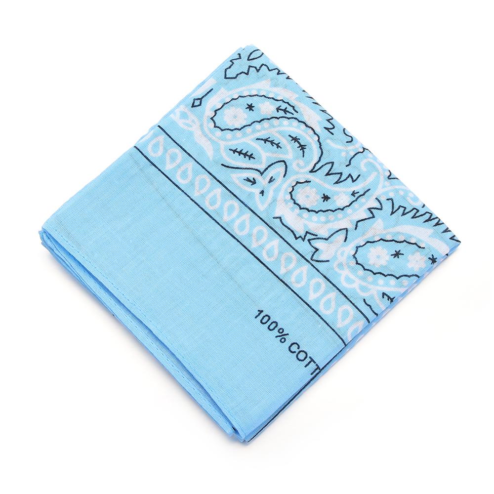 Unisex Neck Scarf Handkerchief Headwear Paisley Bandana Printed Square Scarves Wristband Hair Band