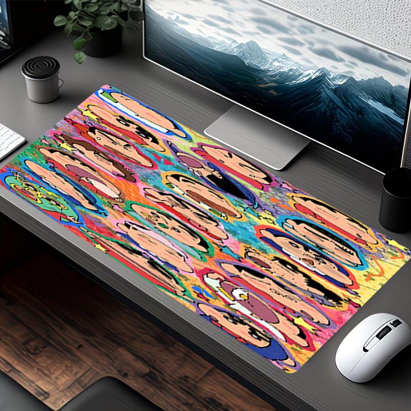 Crayon Shin Print Mouse Pad, for Keyboard Pad Laptop PC Mat for Office Home Use, Desk Decor, Perfect Birthday Gift for Gamers