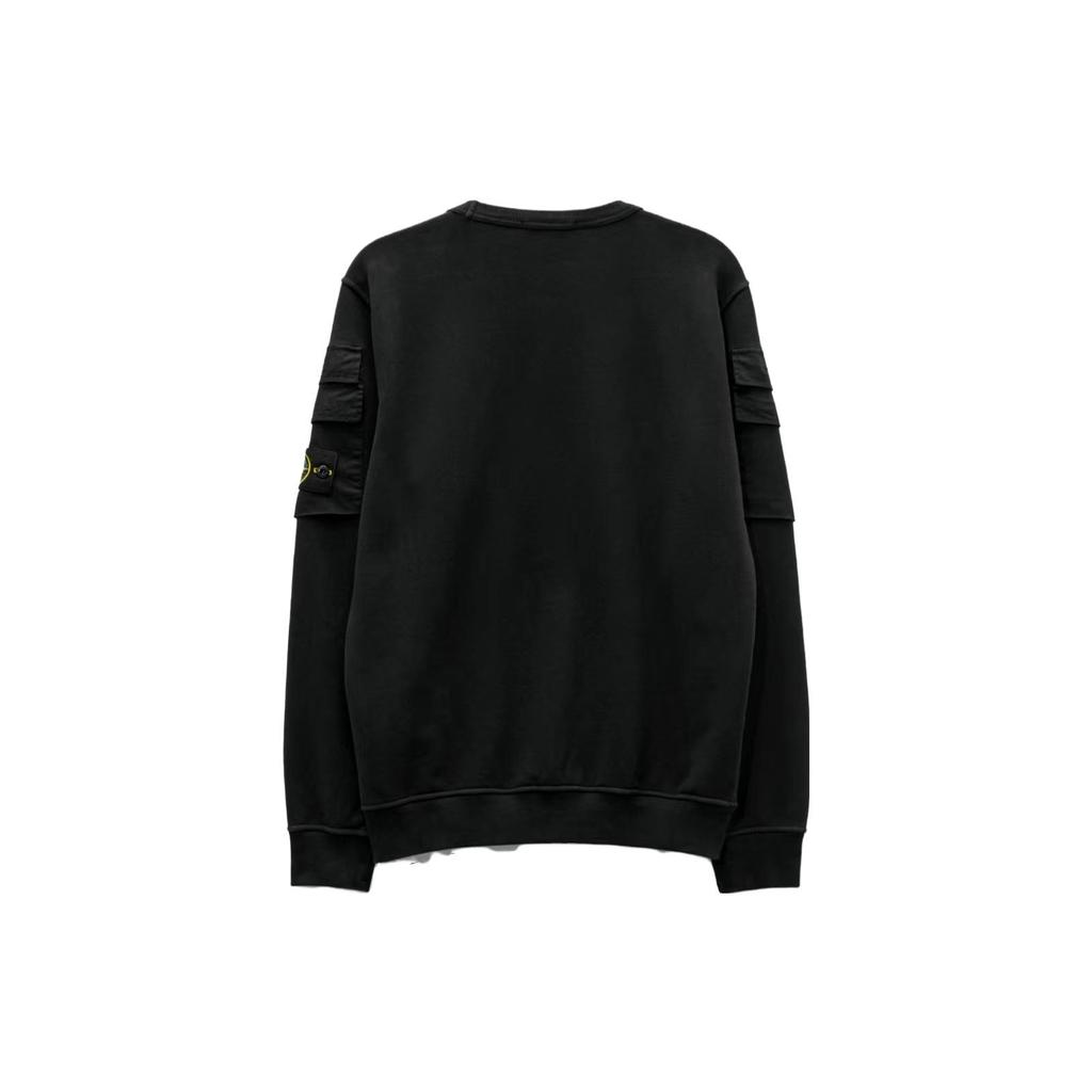 STONE ISLAND Double-Sleeve Pocket Sweatshirt 'Black' Men's 791560577-V0029