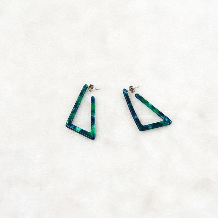 Handmade Geometric Acrylic Dangle Earrings for Women