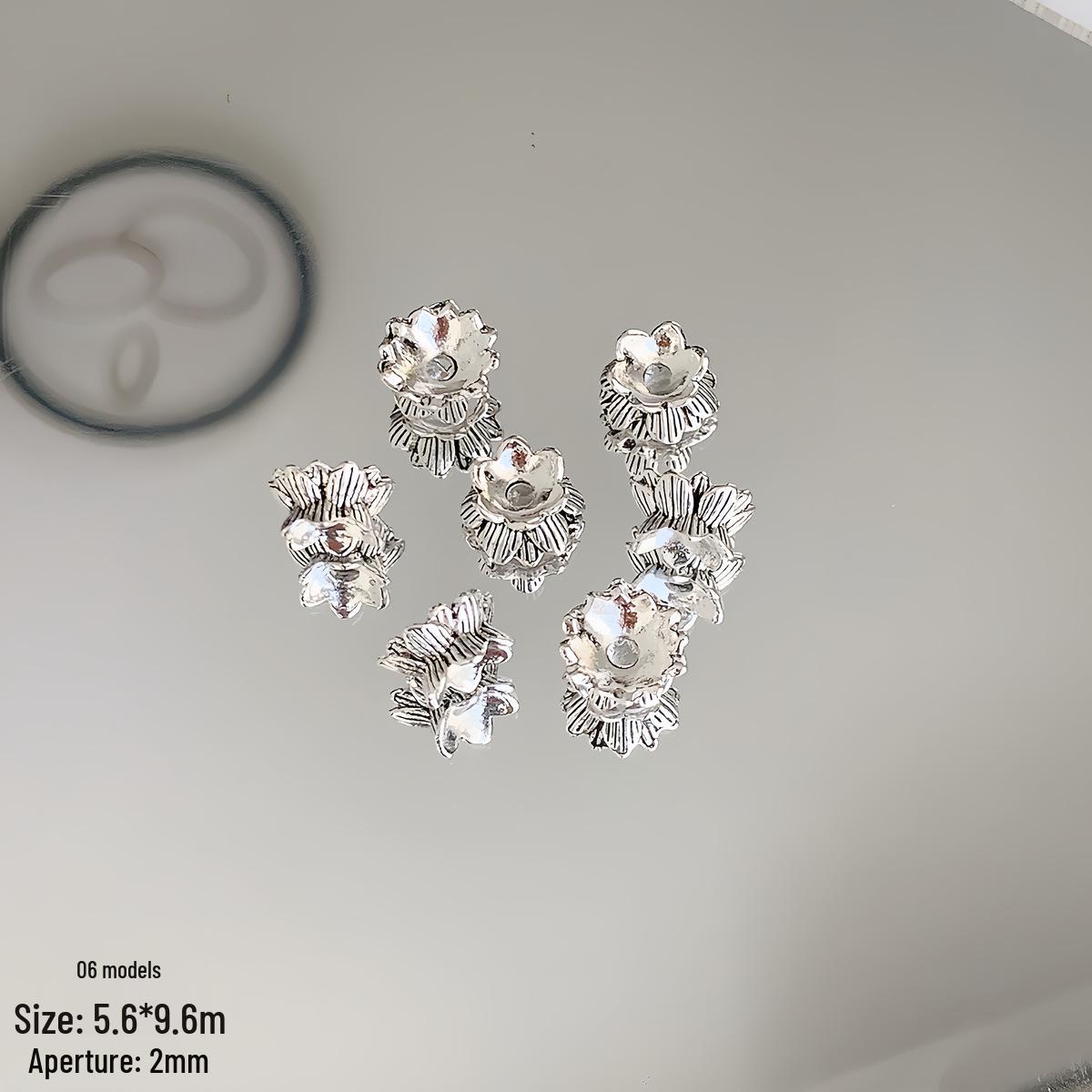 

Винтажная состаренная фурнитура из сплава, античное серебро, колпачок-разделитель для бусин в виде цветка для изготовления браслетов и ожерелий своими руками