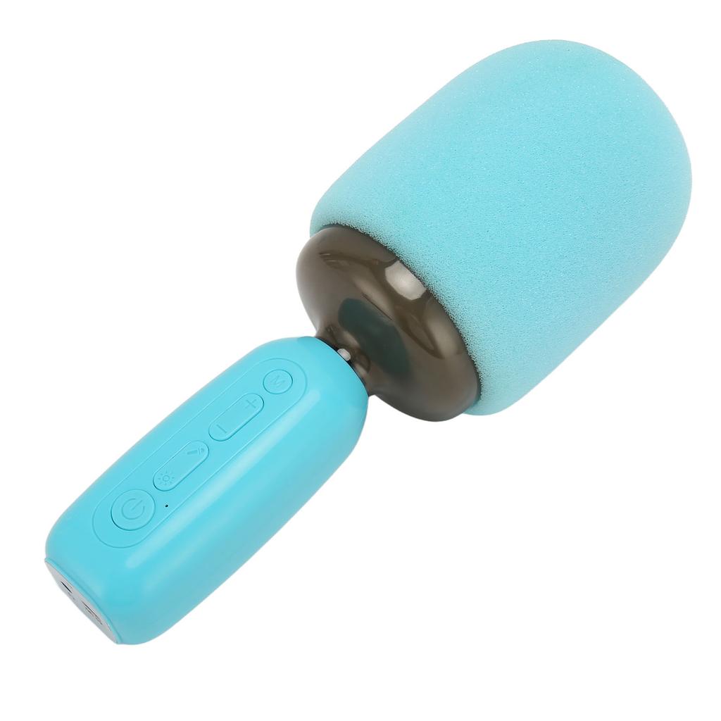 Handheld Karaoke Mic with RGB Light Support Memory Card Portable Wireless Bluetooth Singing