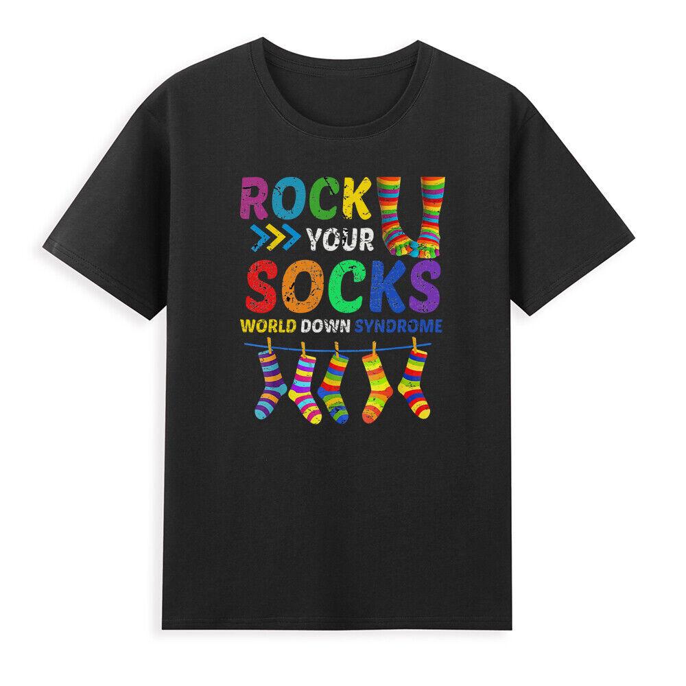 World Down Syndrome Day T Shirt Rock Your Socks Awareness Vintage Unisexs TShirt S