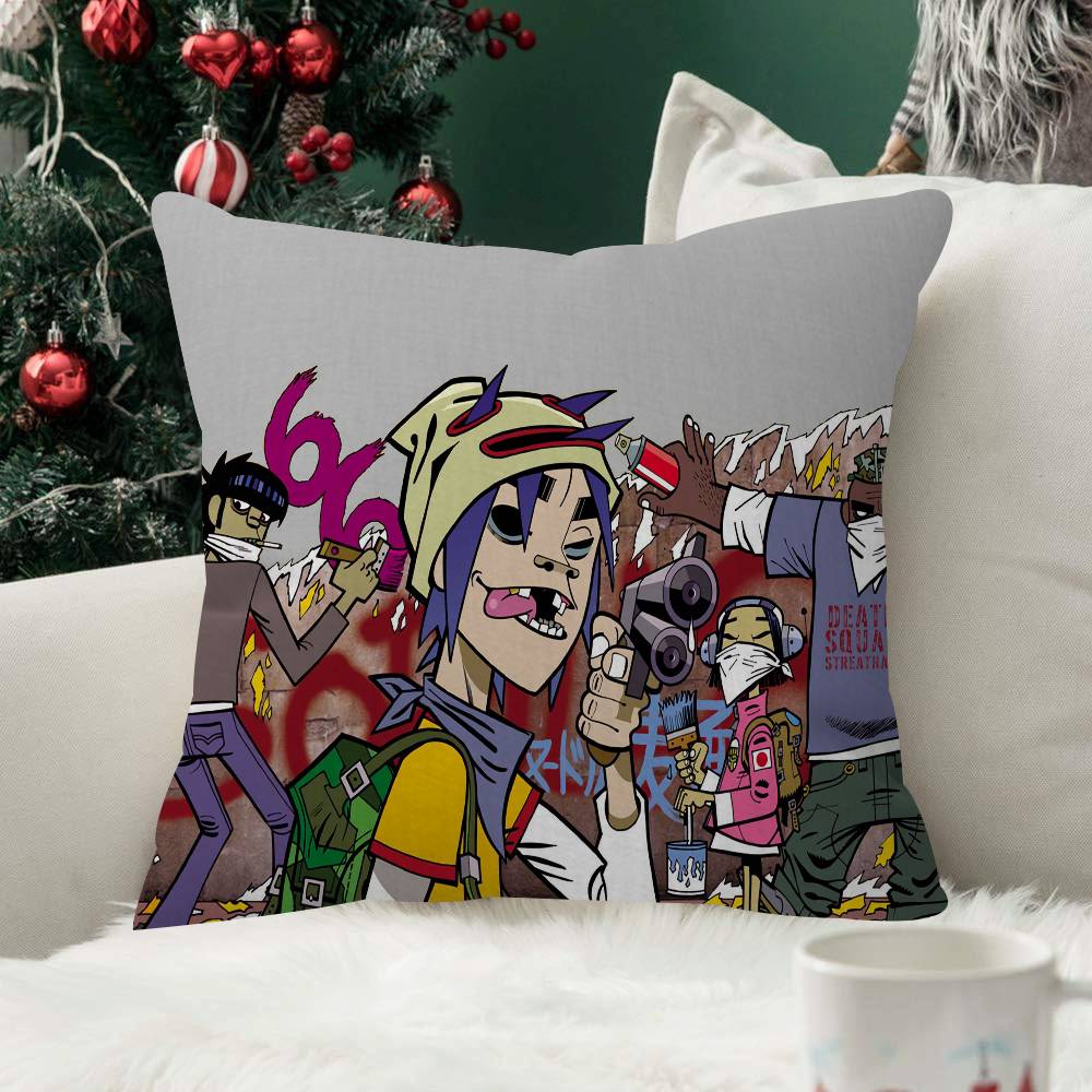 Virtual Rock Band Gorillaz Music cm Cushion Cover Pillow Cover Decor Pillowcase Home Pillowcase For Couch Pillow Fashion