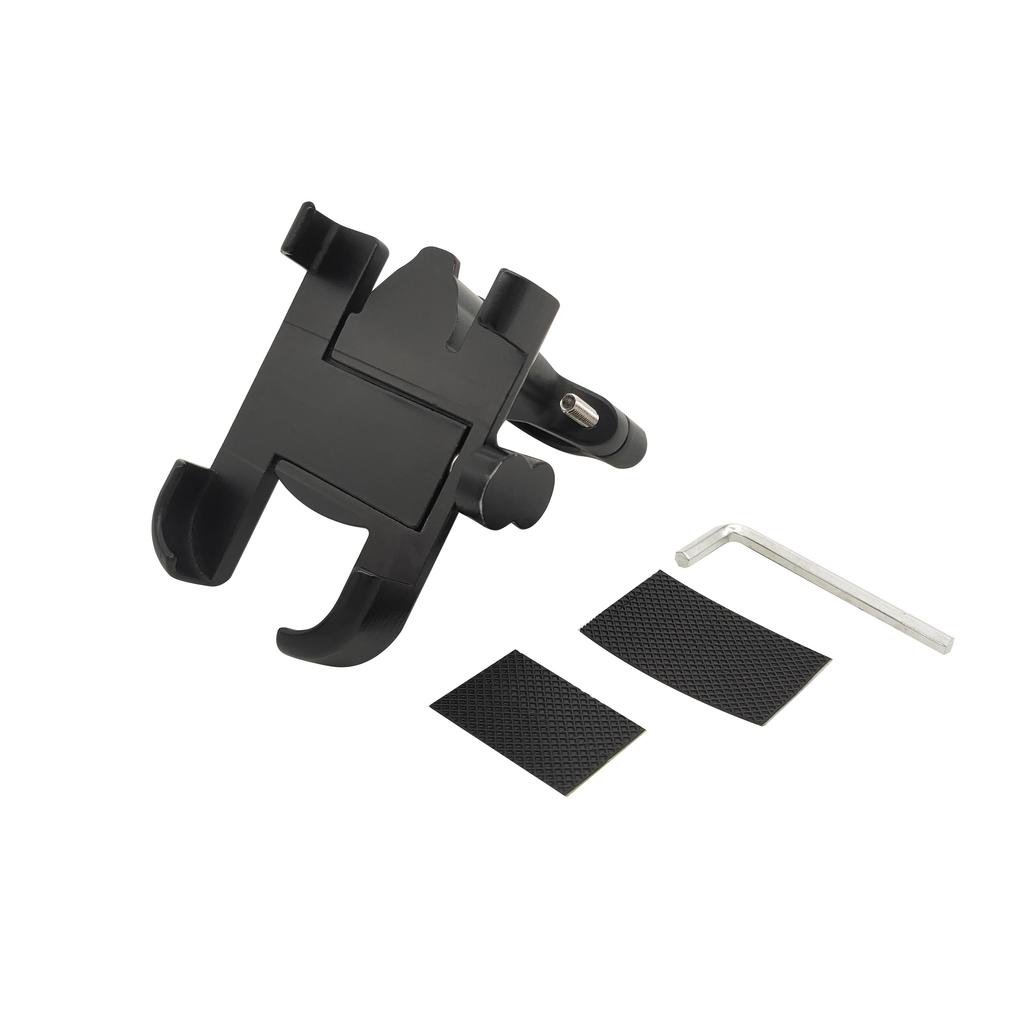 Aluminum Alloy Waterproof Mobile Phone Holder Bike & Motorcycle Handlebar Mount Compatible with iPhone for Outdoor Usage