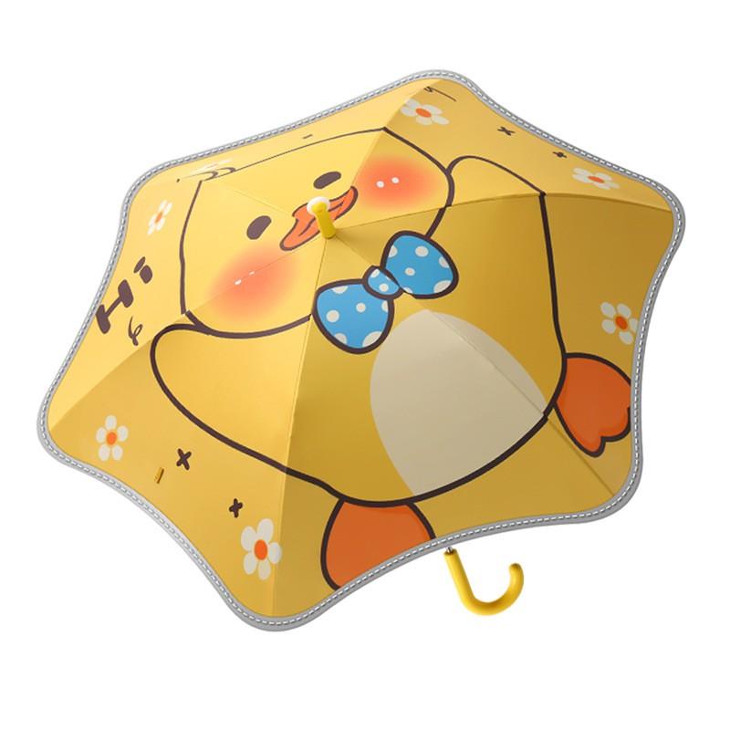 Kids Umbrella With Safety Rounded Corners Lightweight Straight Handle Rain Sun Protection UPF50 Boys Girls