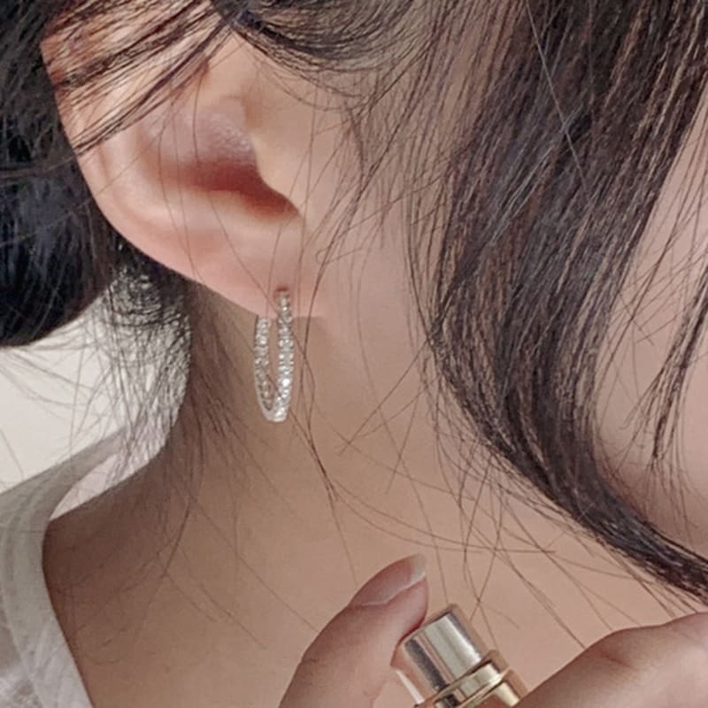 

ACOOPU [925 silver]Aoteroa classic tennis earrings silver