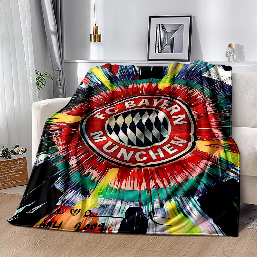 Bayern Munich Blanket Soft Warm Cozy Great for Bed Couch Office Chair for All Seasons Stylish Decor Best Holiday Gift for Friends Family