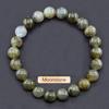 Regali Festivi Bracciale con Perle di Apatite Blu Pietra Naturale Gioielli alla Moda Rilassanti Per Uomo e Donna Accessorio Semplice Versatile per l'Uso Quotidiano