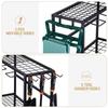 Garden Tool Storage Rack Patio Metal Storage Shelf Multi-tier Agricultural Tool Holder Mop Rack