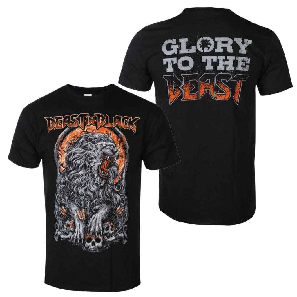 Beast In Black 10th Anniversary Pattern Printed Tshirt Metal Band Tshirt Suitable For Both Unisex And Unisex To Wear