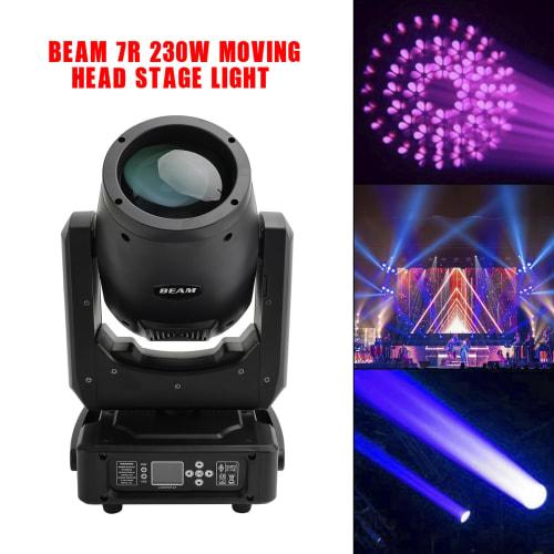 Frezon 230W Stage Lighting, Moving Light, High Brightness, Professional Stage Light, 14 Colors + White, 16 Channels, Party Light, Stage Light DMX512 C