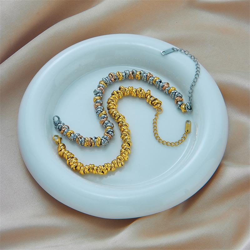 Statement Stainless Steel Jewelry Beads Bracelet for Women Bangle