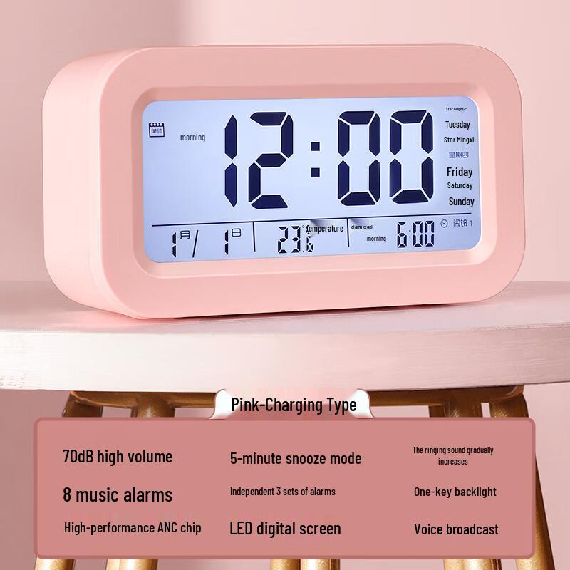 Joyroom Large Volume LED Digital Voice Alarm Clock