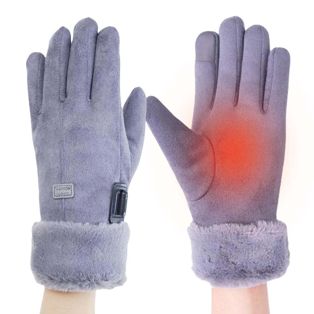 USB Beheizte Handschuhe 3 Stufen Einstellung Winter Thermische Fahrradhandschuhe 10000mAh Motorradrennen Fahrhandschuhe Winddicht Touchscreen
