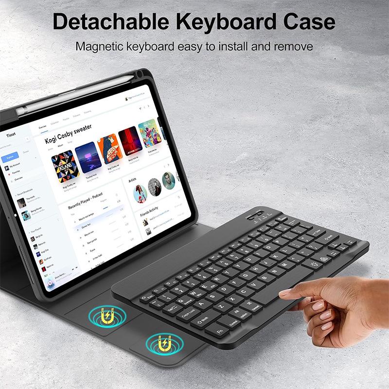 2024 New Model Backlit Leather Case with Bluetooth Keyboard for Honor X8A, Compatible with MatePad 11.5 Tablet