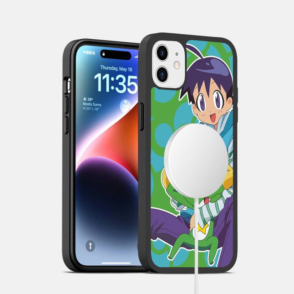Cartoon Keroro Gunsou Frog Phone Case Magesafe Magnetic Wireless Charge Case For IPhone 16 11 12 13 14 15 Pro Max Plus Mini