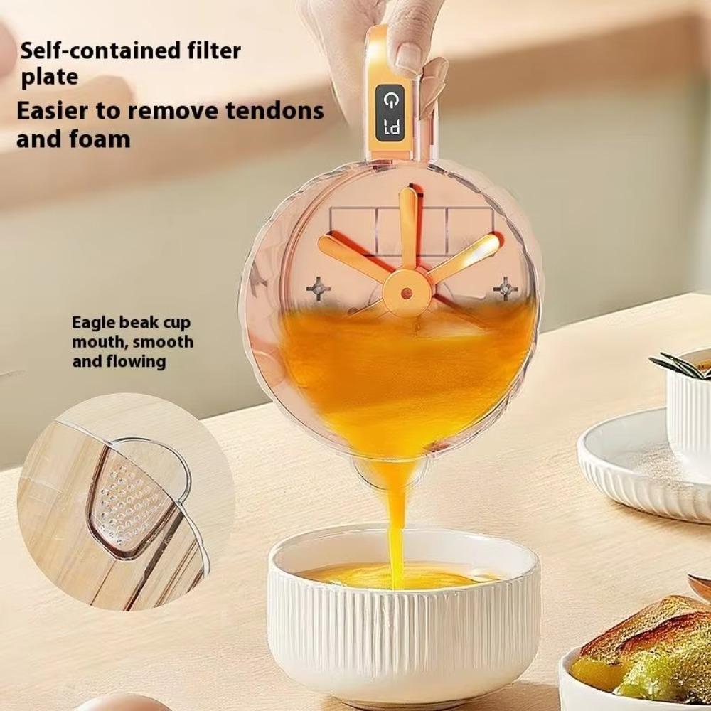 Filter Design Electric Egg Mixer Handheld Egg Beater Cup Egg Blender Egg Stirrer Flour