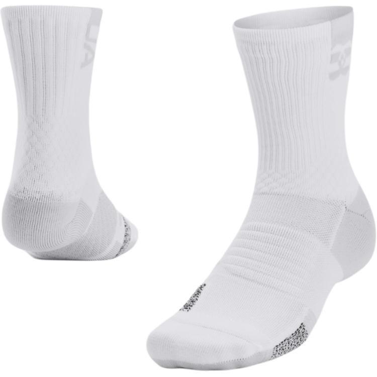 Under Armour Playmaker Crew Socks Unisex White 1376229-100