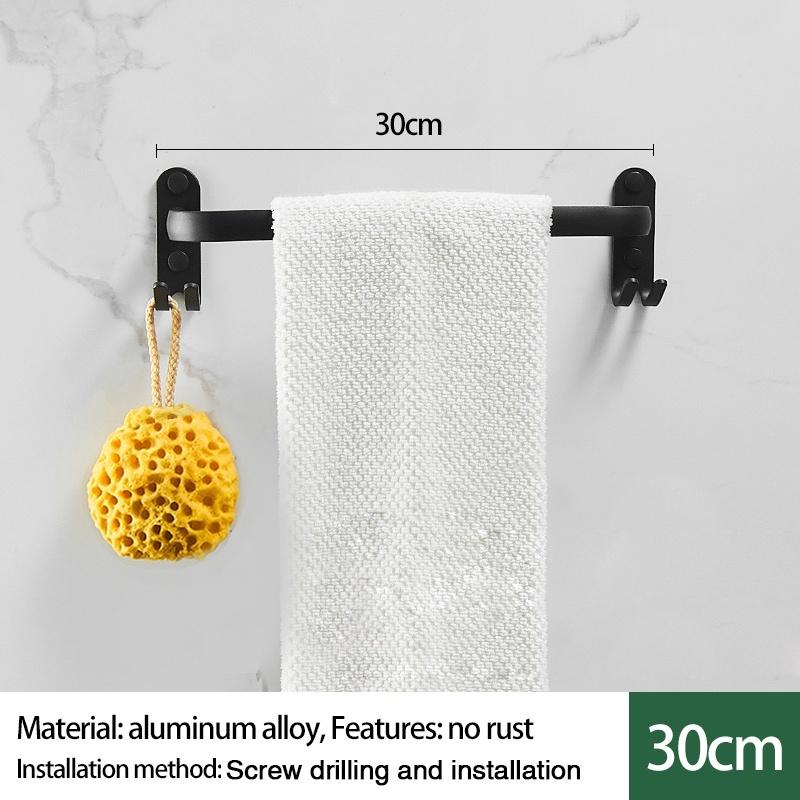 Single-layer/Double-layer/Triple-layer Towel Holder Towel Storage Towel Rack Bathroom Multi-layer Wall-mounted Towel Pole