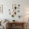 Yarn Woven Wall Art Leaf Tapestry Tassel Wall Hanging Pendant Bohemian Wall Decor  Home Decor