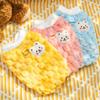 Winter Warm Fleece Dog Clothes with Buckle Fashion Sweet Bear Print Pet Sweater for Cat Puppy Yorkie Teddy Bichon Clothing
