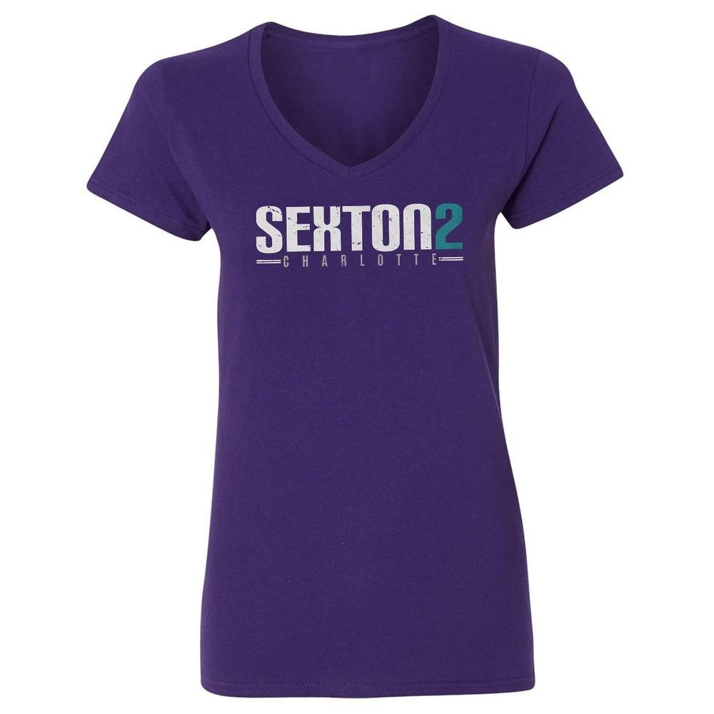 Collin Sexton Inspired Design - Charlotte Fans Ladies  V-Neck Tshirt Unisex T-Shirt S