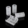 4 Pack AA to Size C Battery Adapters Holder Switcher Converter Cases Box White