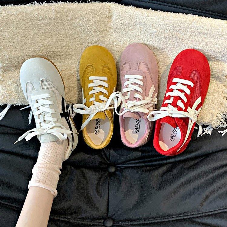 

Dopamine German training shoes women s 2025 new spring summer flat-bottomed versatile mesh shoes sports and leisure board shoes 35