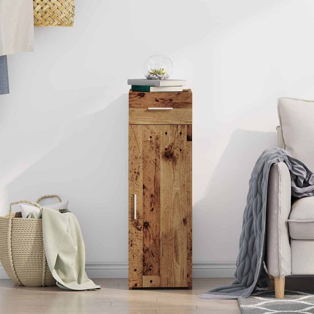 Sideboard with Drawers Reclaimed Wood Look 30 x 42.5 x 93 cm
