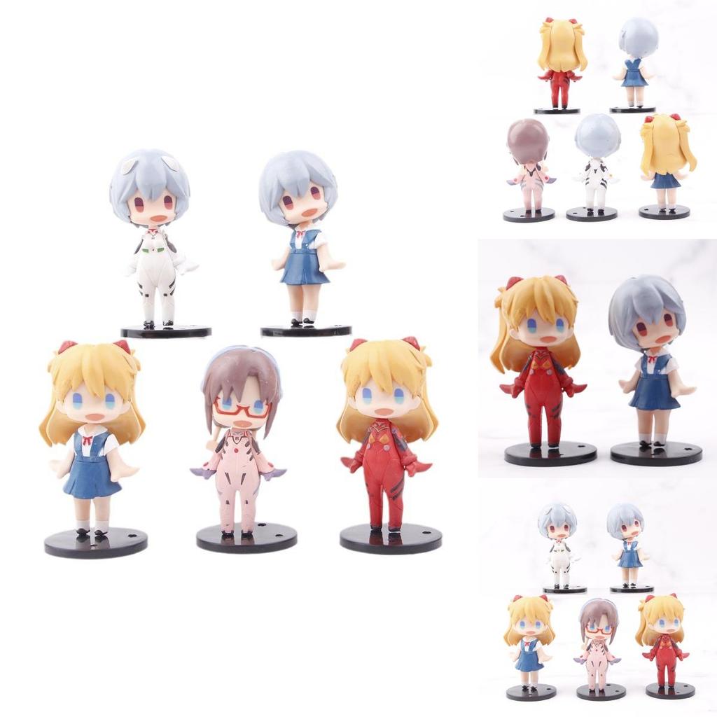 Adorable Pvc Evangelion Standing Rei Asuka Miniature Figurine Blind Box Toy