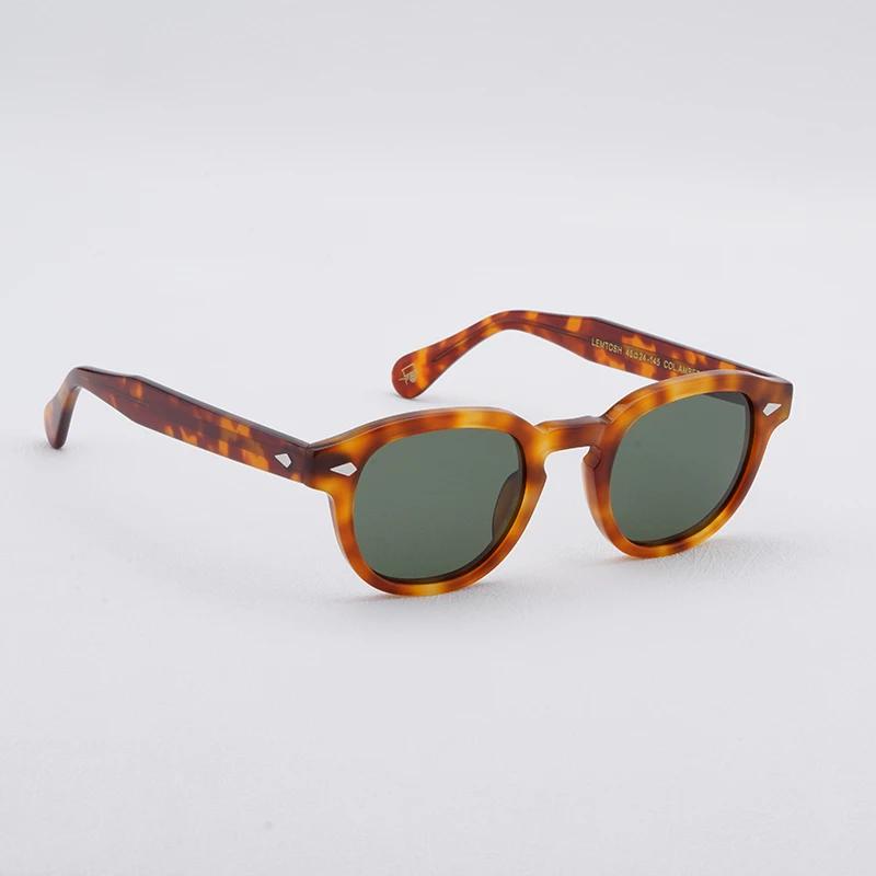Occhiali da Sole di Alta Qualità Uomo Johnny Depp Lemtosh Occhiali da Sole Polarizzati Donna Marca di Lusso Montatura in Acetato Vintage