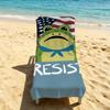Towel For Outdoor Camping Beach Towel Super Absorbent Portland Frog Resist Quick-Drying Summer Towel