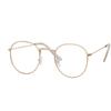 Round Glasses Frame Man Anti Blue Light Glasses Woman Fake Glasses Gold Optical Oval Eyeglasses Frame Transparent Lens