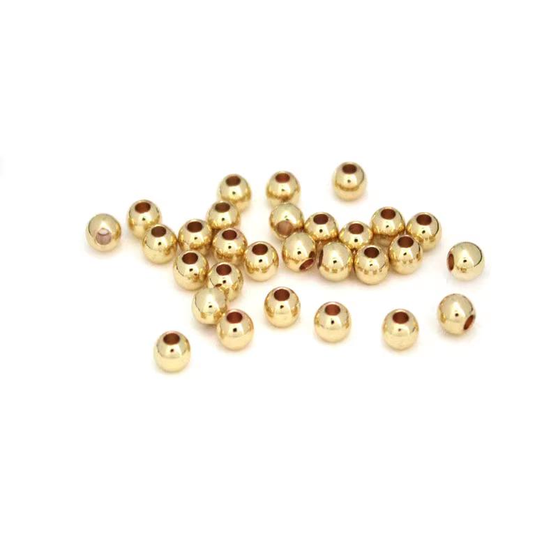 

20-100PCS Stainless Steel Metal Ball Spacer Beads Charm Loose Beads Accessories for Bracelet Handmade Jewelry Making Findings 2mm 100pcs