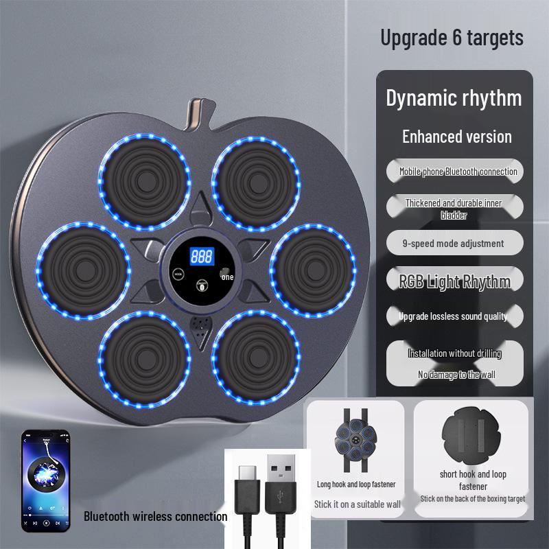 

Умный электронный боксерский тренажер для взрослых и детей: Настенная мишень для тренировки реакции и Саньда в помещении