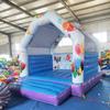Ocean-Themed 4x4 Inflatable Kids' Castle Playground with Blower.