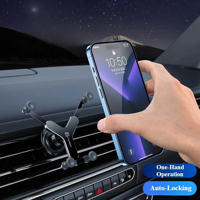 Hipacool Car Bracket for Phone Car Air Vent Phone Support Stand Holder Alloy Car Cell Phone Mount for 4.7-7inches iPhone Xiaomi